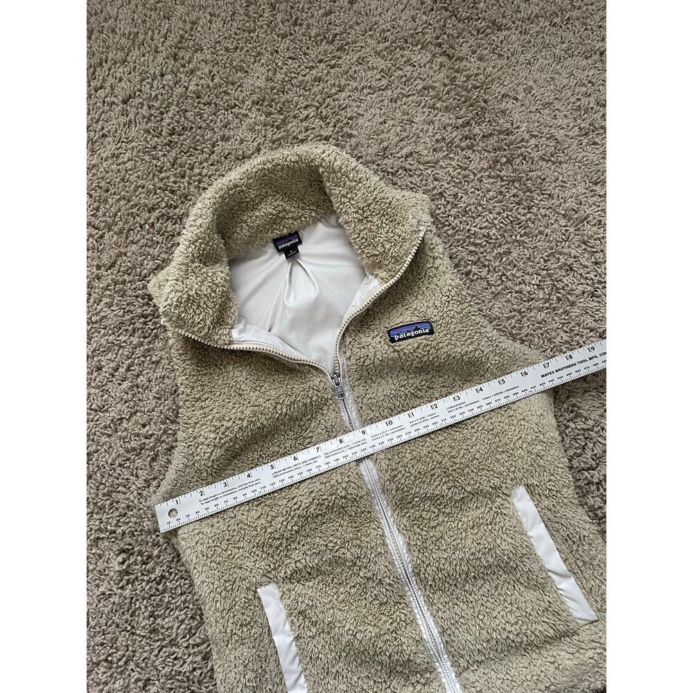 Patagonia Women's Los Gatos Fleece Vest Tan Cream size S - Picture 12 of 13
